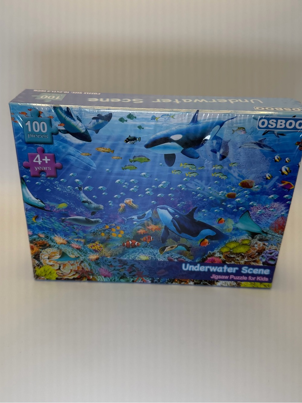OSBOC Underwater Scene 100-Piece Kids Puzzle - Blue Ocean